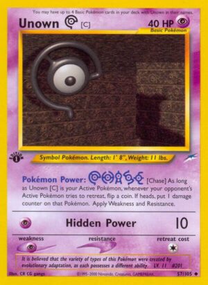Unown [C] 057/105 - Neo Destiny