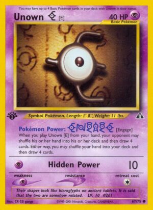 Unown [E] 67/75 - Neo Discovery
