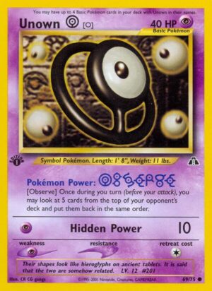 Unown [O] 69/75 - Neo Discovery