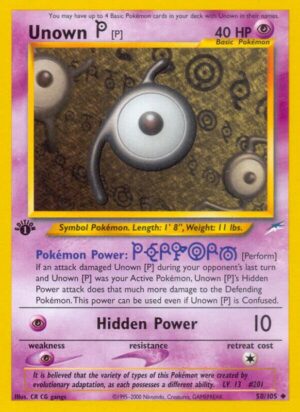 Unown [P] 058/105 - Neo Destiny
