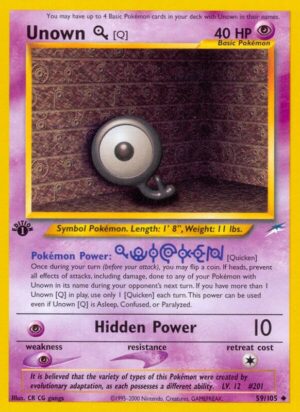 Unown [Q] 059/105 - Neo Destiny