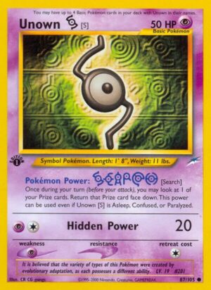 Unown [S] 087/105 - Neo Destiny