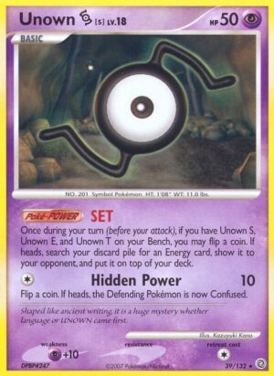 Unown [S] 39/132 - Secret Wonders