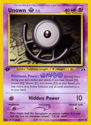 Unown [U] 51/75 - Neo Discovery