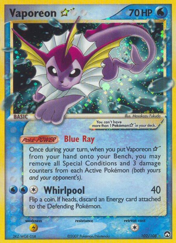 Vaporeon ★ 102/108 - Power Keepers