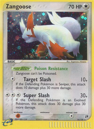 Zangoose 14/100 - Sandstorm