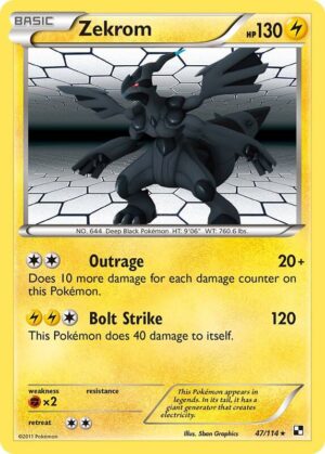 Zekrom 47/114 - Black & White