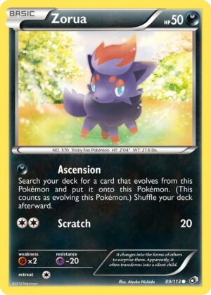 Zorua 89/113 - Legendary Treasures