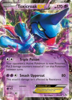 Toxicroak-EX 41/106 - Flashfire