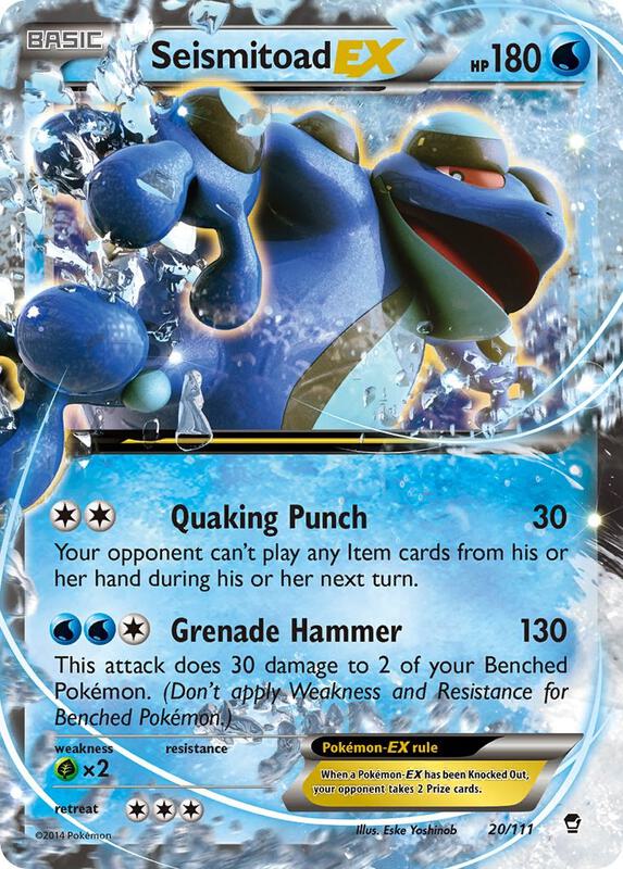 Seismitoad-EX 20/111 - Furious Fists