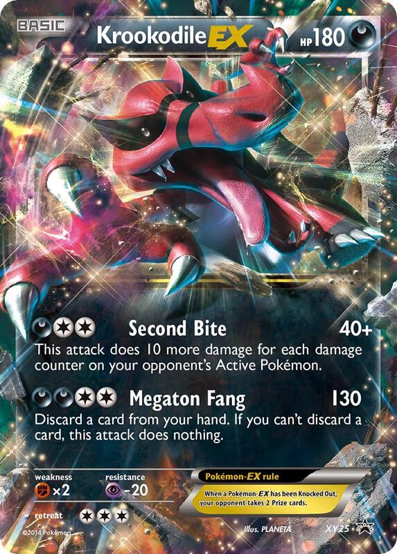Karta Pokemon Krookodile EX - XY25 - XY Promos XY25