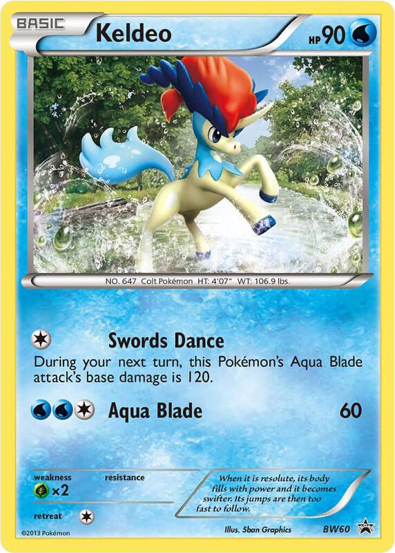 Karta Pokemon Keldeo - BW60 - Black and White Promos BW60