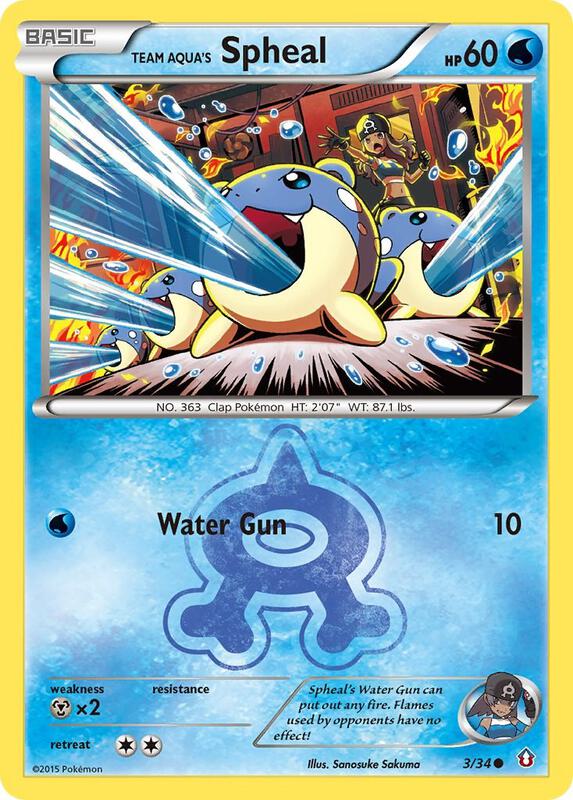 Team Aqua's Spheal 3/34 - Double Crisis