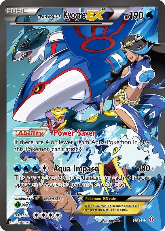 Team Aqua's Kyogre-EX 6/34 - Double Crisis