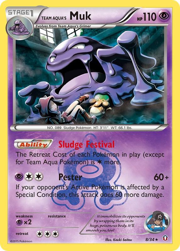 Team Aqua's Muk 8/34 - Double Crisis