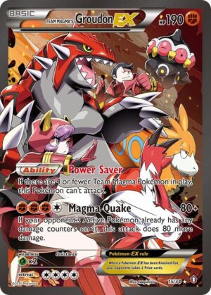 Team Magma's Groudon-EX 15/34 - Double Crisis
