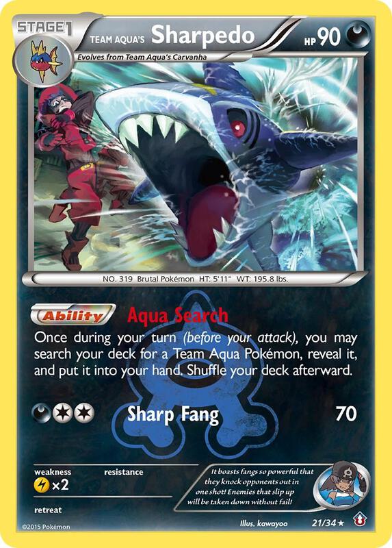 Team Aqua's Sharpedo 21/34 - Double Crisis