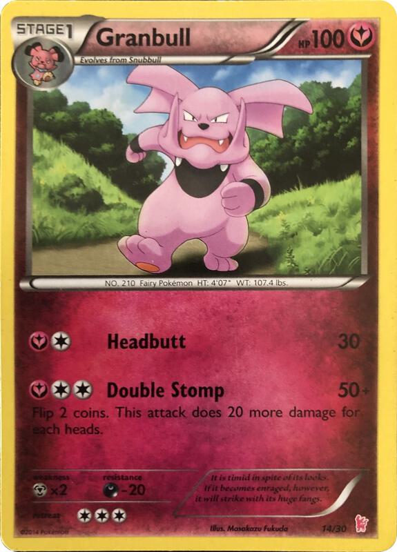 Karta Pokemon Granbull (#14) 14/30 - XY Trainer Kit: Sylveon & Noivern