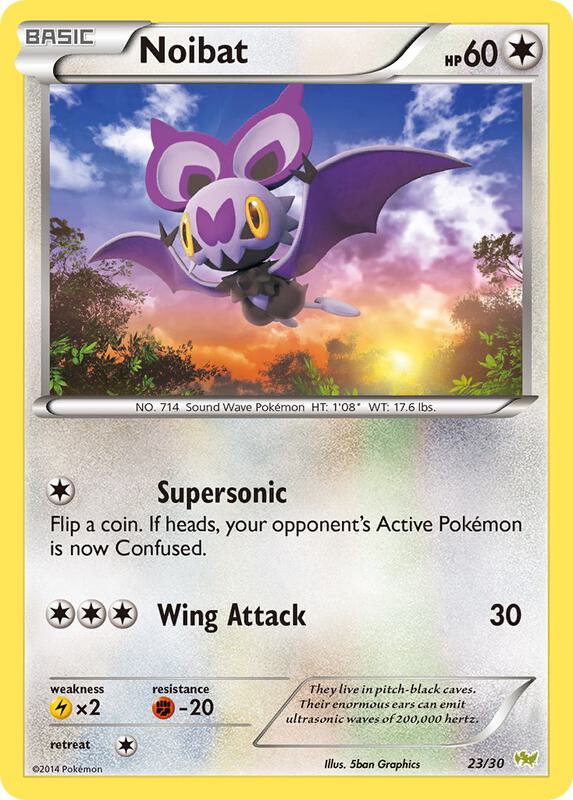 Karta Pokemon Noibat (#23) 12/30 - XY Trainer Kit: Sylveon & Noivern