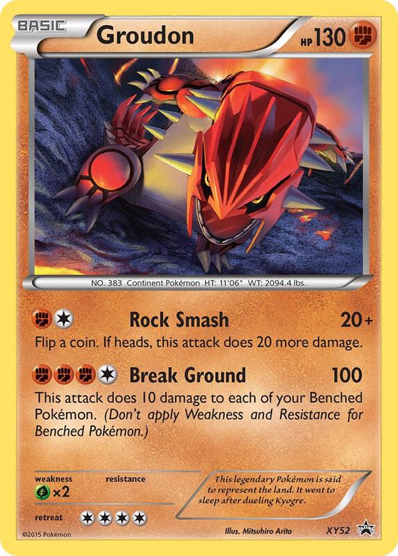 Karta Pokemon Groudon - XY52 - XY Promos XY52