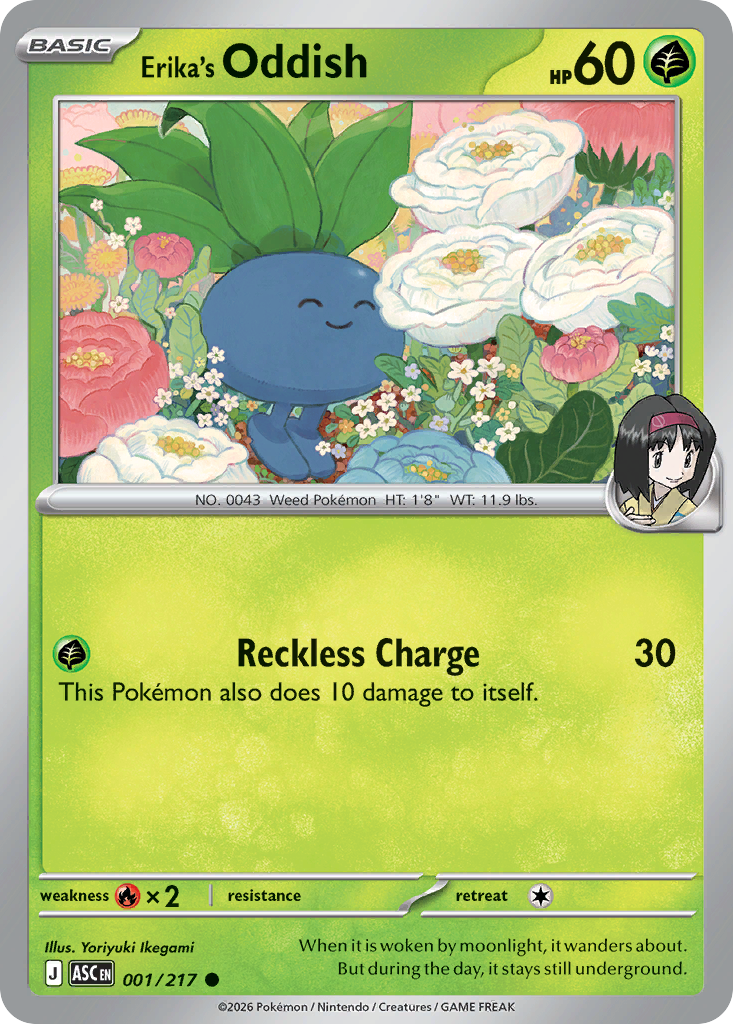 Erika's Oddish - 1/217 - ME2.5: Ascended Heroes 1/217/ ( ASC 1 )