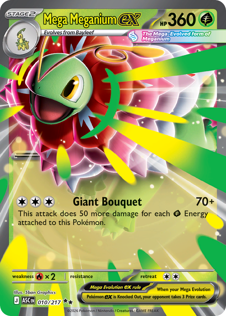 Mega Meganium ex - 10/217 - ME2.5: Ascended Heroes 10/217/ ( ASC 10 )