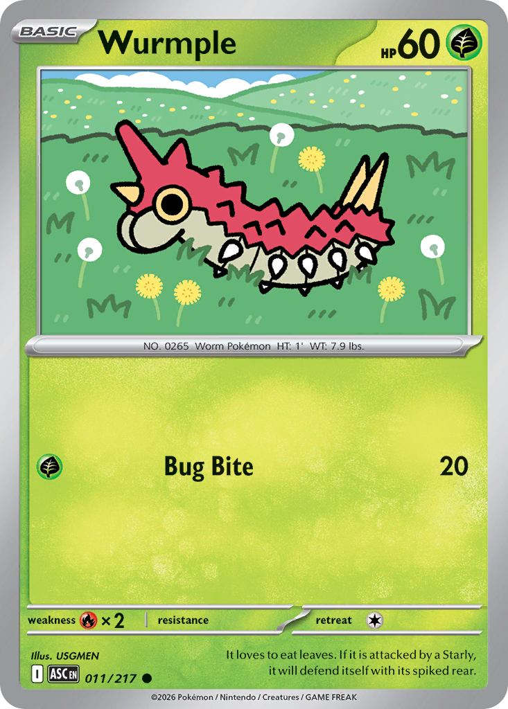 Wurmple - 11/217 - ME2.5: Ascended Heroes 11/217/ ( ASC 11 )