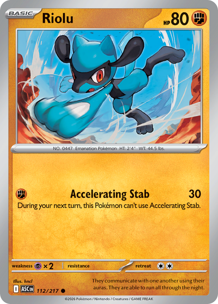 Riolu - 112/217 - ME2.5: Ascended Heroes 112/217/ ( ASC 112 )