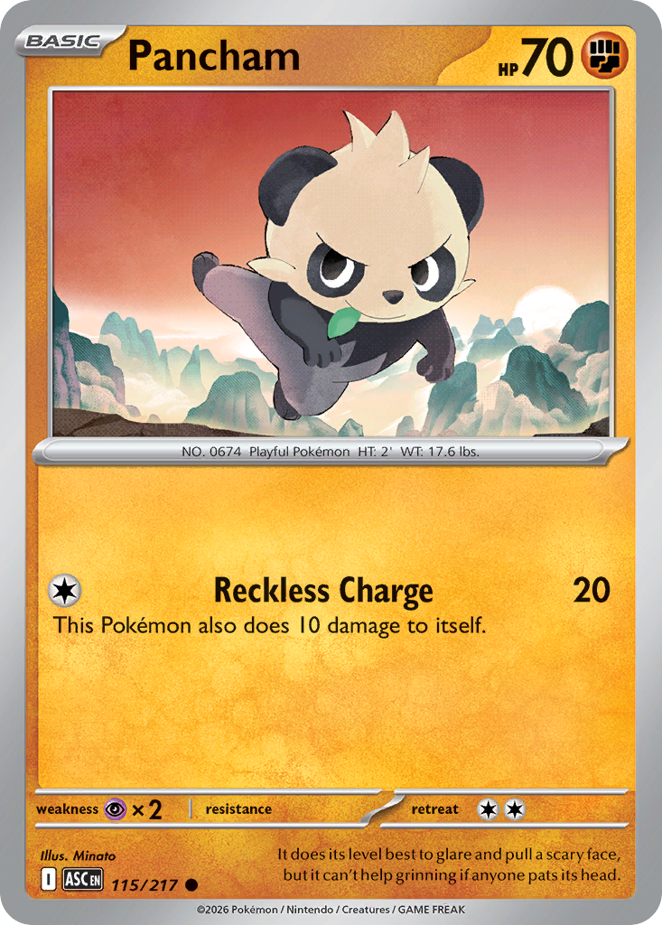 Pancham - 115/217 - ME2.5: Ascended Heroes 115/217/ ( ASC 115 )