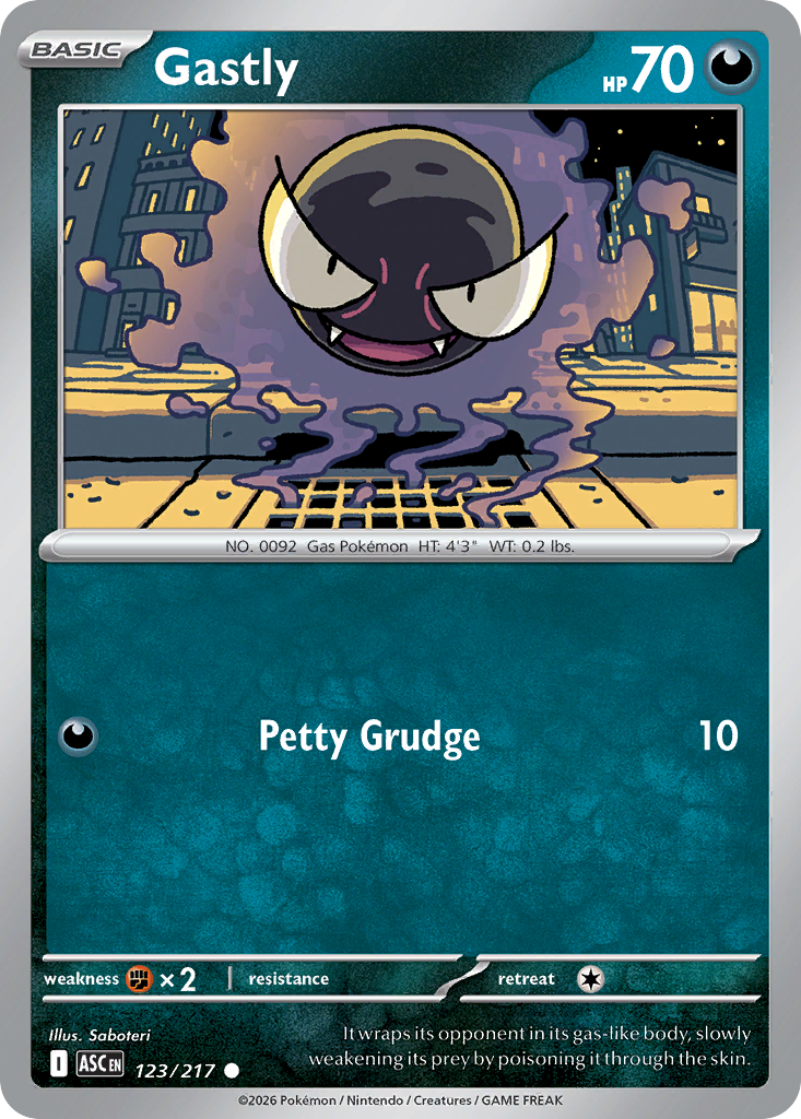 Gastly - 123/217 - ME2.5: Ascended Heroes 123/217/ ( ASC 123 )