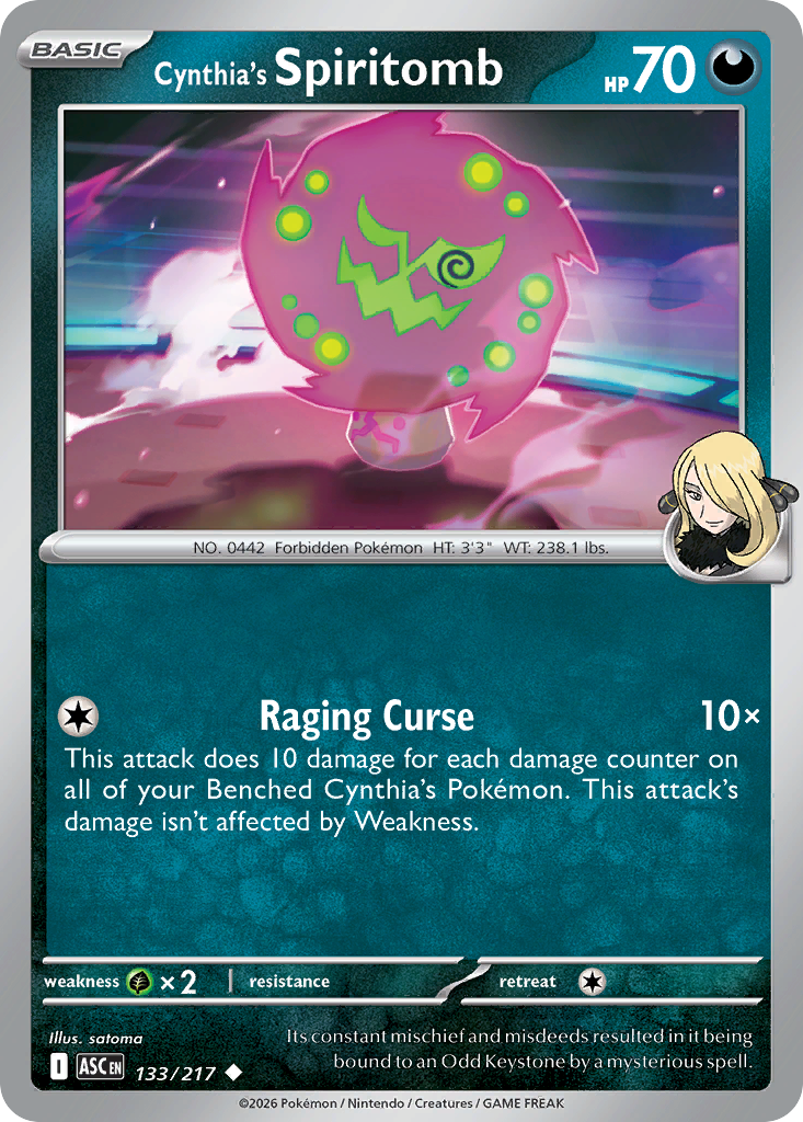 Cynthia's Spiritomb - 133/217 - ME2.5: Ascended Heroes 133/217/ ( ASC 133 )