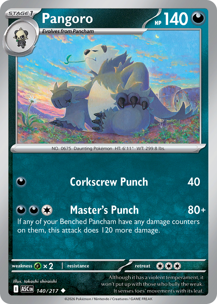 Pangoro - 140/217 - ME2.5: Ascended Heroes 140/217/ ( ASC 140 )