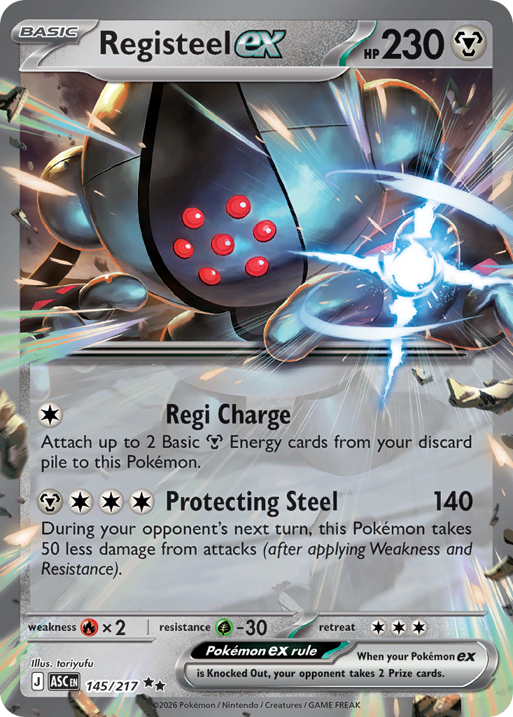 Registeel ex - 145/217 - ME2.5: Ascended Heroes 145/217/ ( ASC 145 )