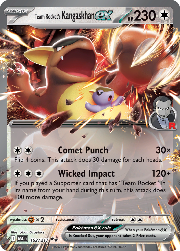 Team Rocket's Kangaskhan ex - 162/217 - ME2.5: Ascended Heroes 162/217/ ( ASC 162 )