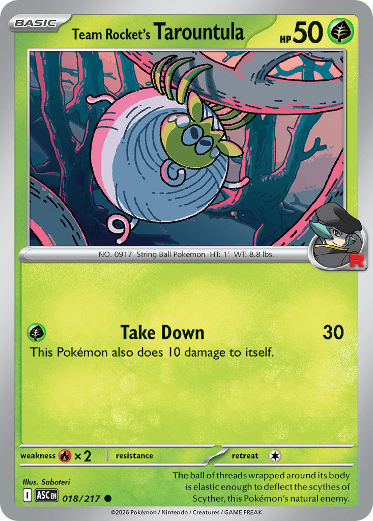 Team Rocket's Tarountula - 18/217 - ME2.5: Ascended Heroes 18/217/ ( ASC 18 )