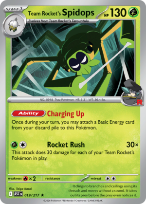 Team Rocket’s Spidops – 19/217 – ME2.5: Ascended Heroes 19/217/ ( ASC 19 )