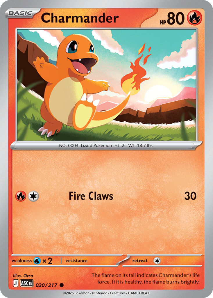 Charmander - 20/217 - ME2.5: Ascended Heroes 20/217/ ( ASC 20 )