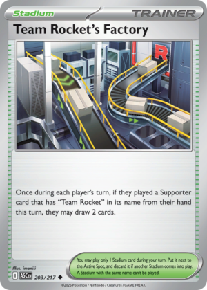Team Rocket’s Factory – 203/217 – ME2.5: Ascended Heroes 203/217/ ( ASC 203 )