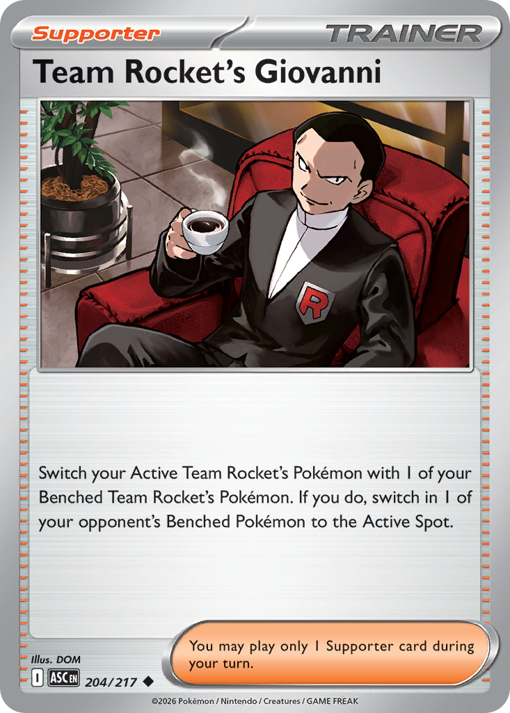 Team Rocket's Giovanni - 204/217 - ME2.5: Ascended Heroes 204/217/ ( ASC 204 )