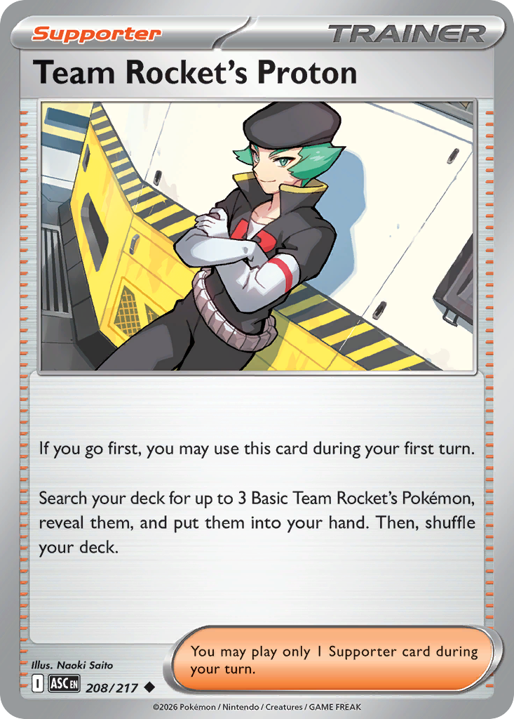 Team Rocket's Proton - 208/217 - ME2.5: Ascended Heroes 208/217/ ( ASC 208 )
