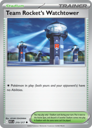 Team Rocket’s Watchtower – 210/217 – ME2.5: Ascended Heroes 210/217/ ( ASC 210 )