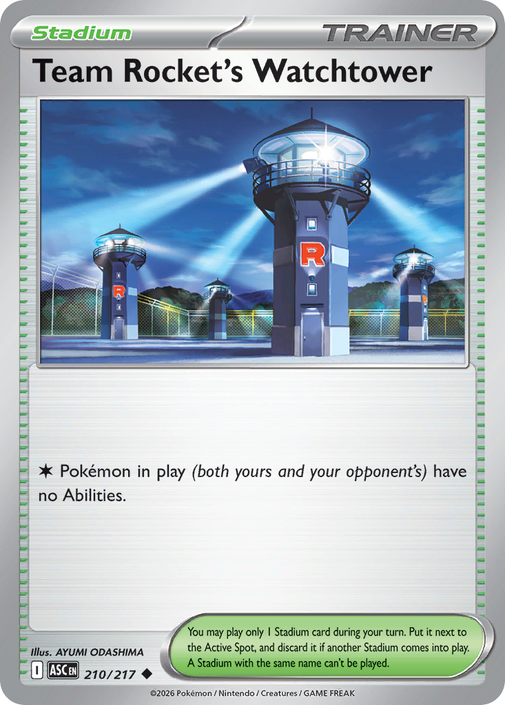 Team Rocket's Watchtower - 210/217 - ME2.5: Ascended Heroes 210/217/ ( ASC 210 )