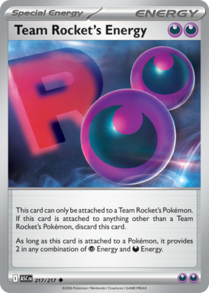 Team Rocket’s Energy – 217/217 – ME2.5: Ascended Heroes 217/217/ ( ASC 217 )
