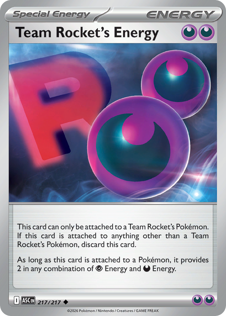 Team Rocket's Energy - 217/217 - ME2.5: Ascended Heroes 217/217/ ( ASC 217 )