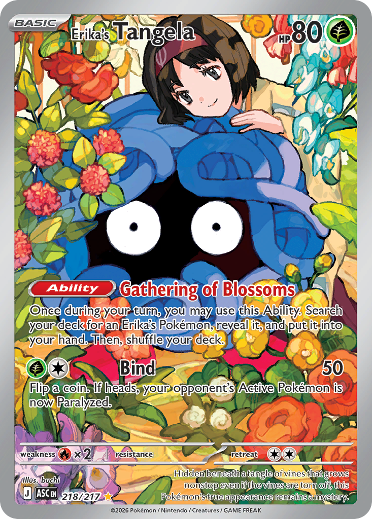 Erika's Tangela - 218/217 - ME2.5: Ascended Heroes 218/217/ ( ASC 218 )