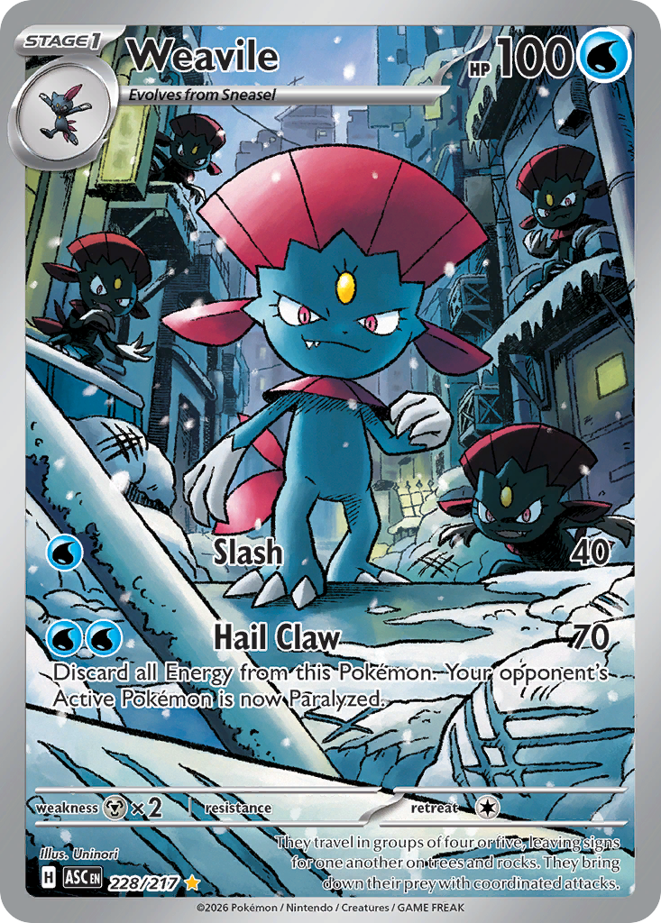 Weavile - 228/217 - ME2.5: Ascended Heroes 228/217/ ( ASC 228 )