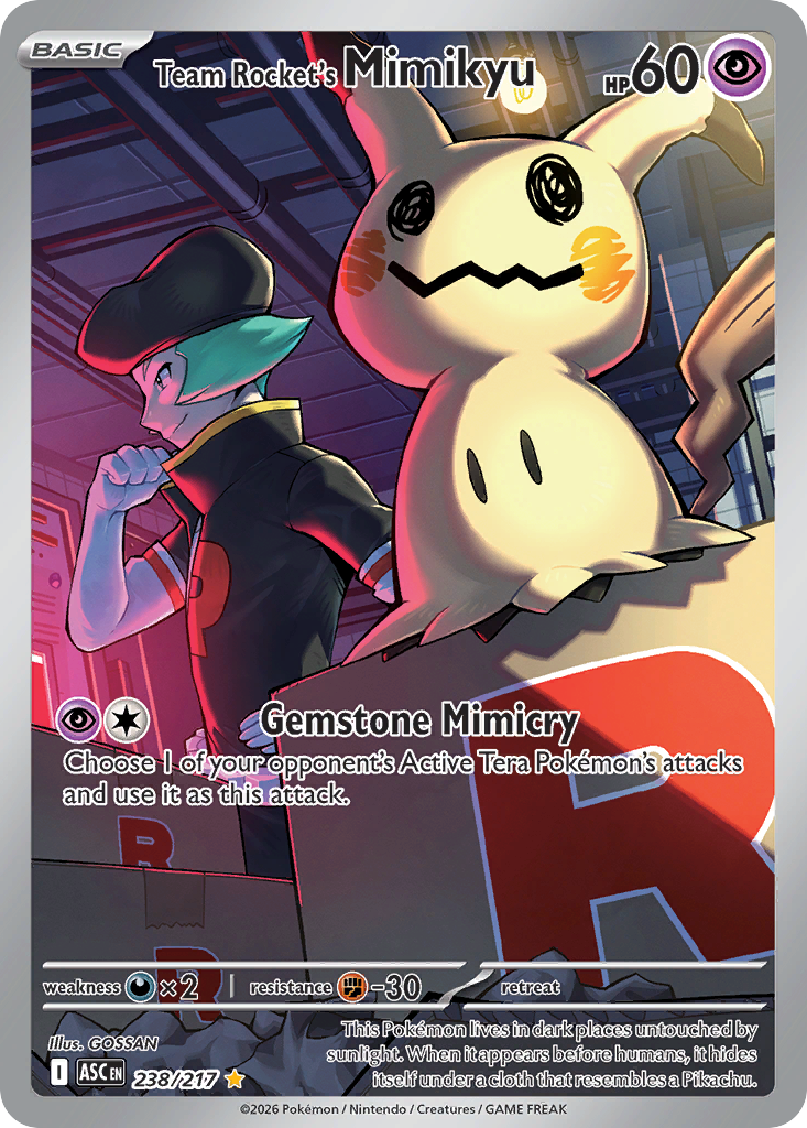 Team Rocket's Mimikyu - 238/217 - ME2.5: Ascended Heroes 238/217/ ( ASC 238 )