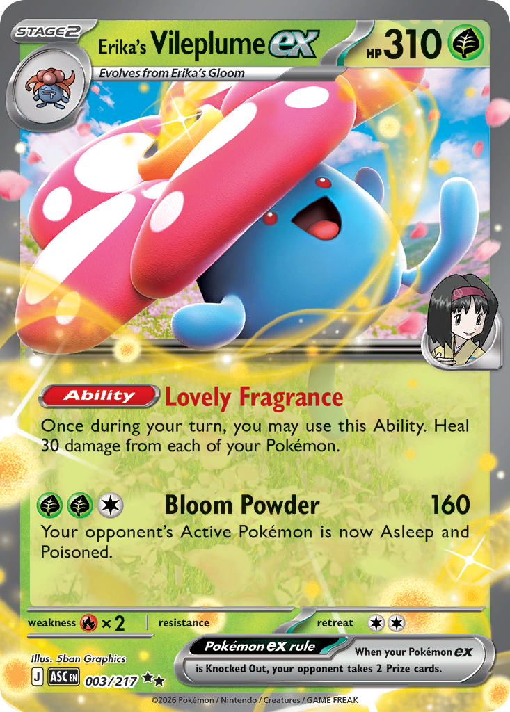 Erika's Vileplume ex - 3/217 - ME2.5: Ascended Heroes 3/217/ ( ASC 3 )