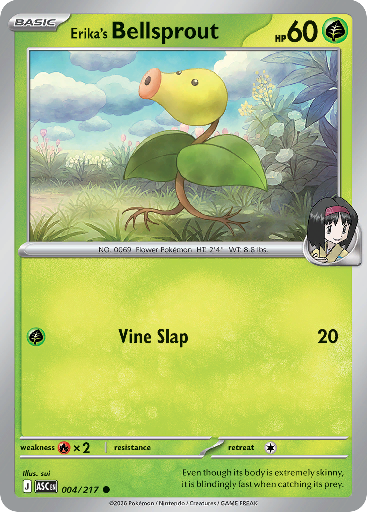 Erika's Bellsprout - 4/217 - ME2.5: Ascended Heroes 4/217/ ( ASC 4 )