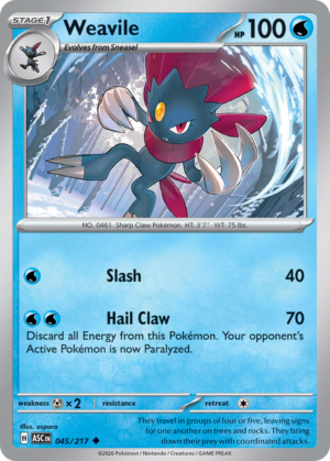 Weavile – 45/217 – ME2.5: Ascended Heroes 45/217/ ( ASC 45 )